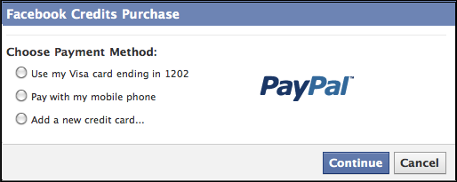 Facebook Credit Line Access and Use Financial Services